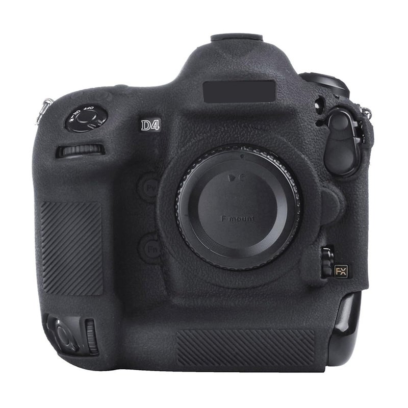 STSEETOP Camera Case for Nikon D4 D4S - Silicone Protective DSLR Skin Cover, Detachable Cage, Shockproof, Dustproof (Black) - Image 1